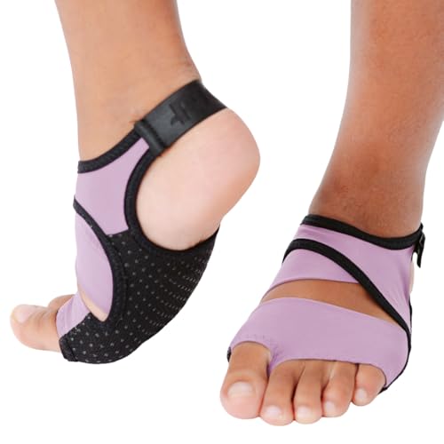Image of PIGA Toeless Pilates Socks - Non-Slip Grip for Men & Women, Breathable, Durable for Pilates, Barre & Yoga Workouts