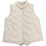 LADIES OUTWEAR GILE：Gilet d'extérieur sans manches, avec un design sans manches et à coupe régulière. Les gilets décontractés légers offrent une excellente rétention de la chaleur.