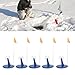 Topyond 5Pack Ice Fishing Flag Tip Up Winter Fishing Rod Marker Easy to Use Portable Stable Ice Fishing Supply for Outdoor