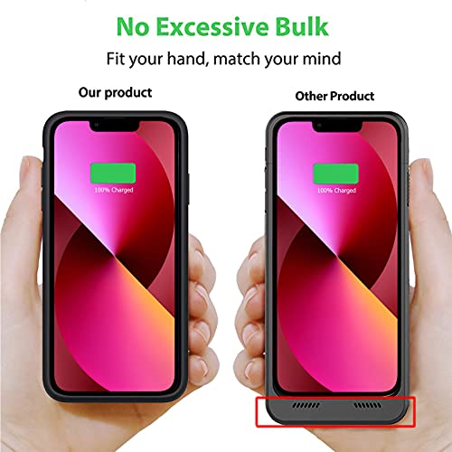 Battery Case For Iphone 13, 7000Mah Slim Portable Rechargeable Battery Pack Charging Case Compatible With Iphone 13 (6.1 Inch) Extended Battery Charger Case (Black) #TOP3