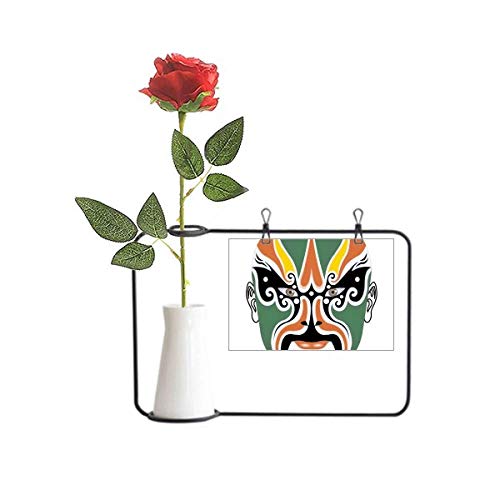 Fleur artificielle Chengyaojin à suspendre motif tête d'opéra de Pékin - 2