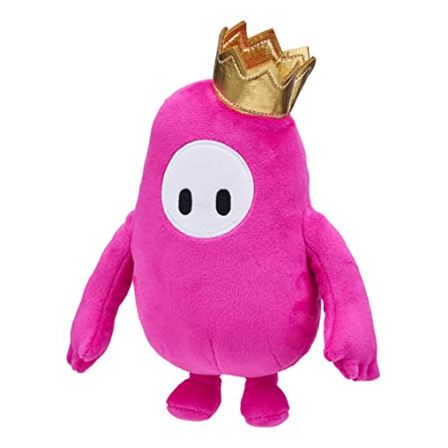 Fall Guys 62591 Moose Toys Original Pink Bean Skin Official Collectable 8 Inch Cuddly Deluxe Plush Toy Featuring The Gold Crown From The Ultimate Knockout Video Game thumb #3
