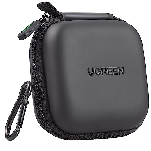 UGREEN Kopfhörer Tasche Case für in Ear Ohrhörer Hülle Schutzhülle stoßfeste Schutztasche Kopfhörer Aufbewahrung Etui Earphone Cover Hardcase kompatibel mit Airpods, Earpods, MP3 Player usw.