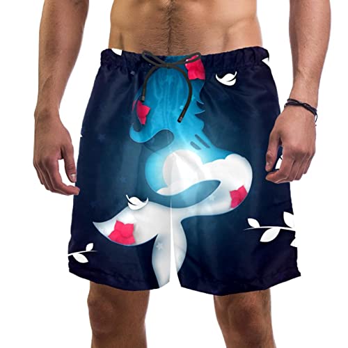 Maillots de bain pour hommes JDEZ sirène short de plage confort