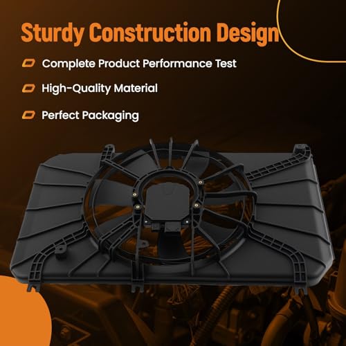 Image of maXpeedingrods Radiator and Condenser Fan Assembly w /Brushless Motor for Honda CR-V 2020 2021 2022 2.0L, HO3115180 190155TZH01 190205TZH01