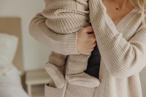 Copper Pearl Sweater Booties: Super-Soft, Stretchy Knit Baby Booties (0-3M) | Cozy Keepsake & Timeless Treasure2