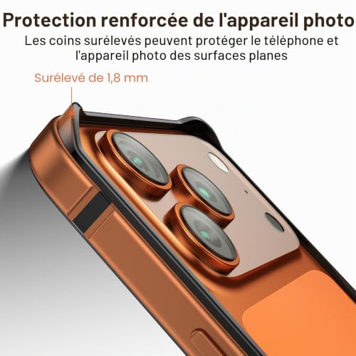 Coque antichoc métallique iPhone 17 Pro Max avec verre trempé - 3