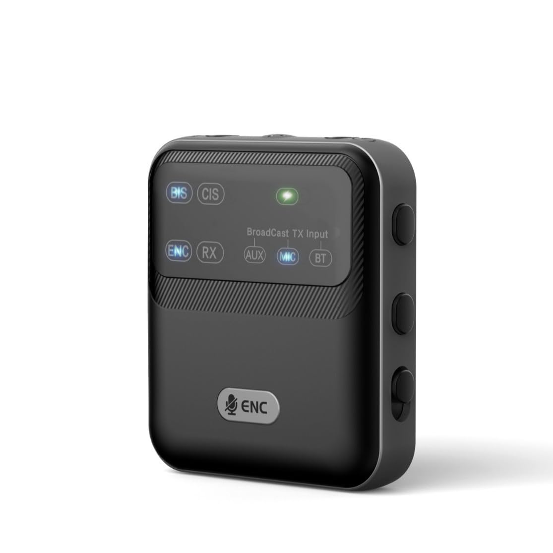 Tosuny Bluetooth 6.0 Trasmettitore e Ricevitore 2 in 1, Gamma 100 Piedi 20 Ore modalità di Trasmissione con Cancellazione del Rumore ENC, Adattatore Wireless a Clip per la Conferenza