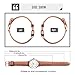 TOOCAT Fashion Women Wrist Watch, Lady Simple Leather Quartz Watches Ultra-Thin Waterproof Analog Watches for Females Student (Brown)