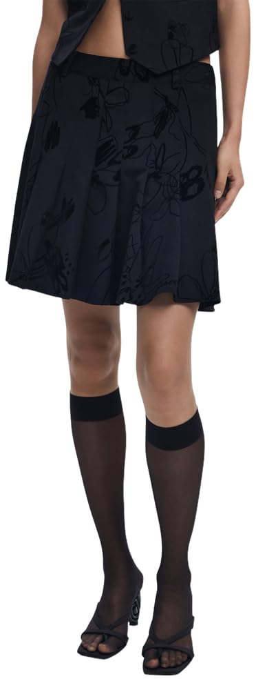 DESIGUAL GONNA CORTA DONNA NERO