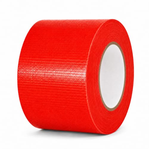 Image of GGR Supplies CDT-36 Industrial Grade Cloth Duct Tape, Red 4 Inch x 60 Yards, Waterproof UV Resistant Heavy Duty, Clean Removal with No Sticky Residue for Repairs, Packaging, and Bundling