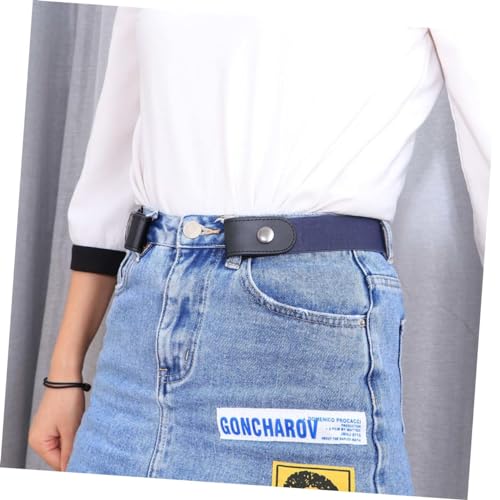 Didiseaon Unisex Leather Stretch Invisible Belt No Buckle Design for Jeans Dresses Lightweight Comfortable Elastic Belt for Clean Look Under Fitted2