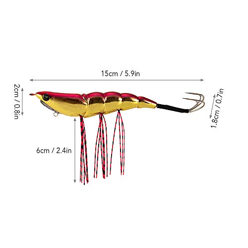 Isca de pesca, Andoer 2pcs 15cm Galvanizado Lula Jig Iscas de Pesca Lula Jig Gancho Isca Artificial