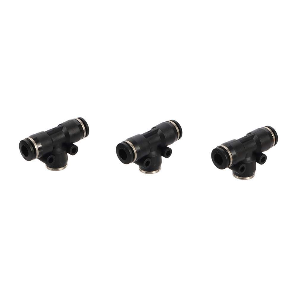 Raccordi per tubi flessibili perdite 50 PCS 3/16 pollici T-Thread TEE Connettori 6mm Slip Block Connettori rapidi Giunti di testa Cooling Raccordo per tubi pneumatici Fogger ( Diameter : 3/16'' )