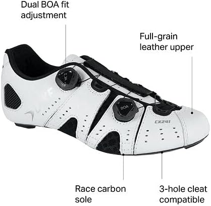 Amazon | Lake Cx241 サイクリングシューズ メンズ ブラック/シルバー