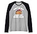 No estés triste solo comer un pastel Snack hornear pastel Camiseta Manga Raglan