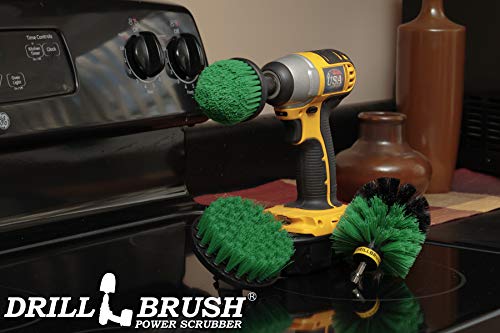 Image of Kitchen Cleaning Supplies - Kitchen Power Scrubbing Brushes - Accessories for a Clean Home - Stove Top Cleaner Brushes - Drill Powered Oven Cleaner - Fridge Nylon Scrubbing Brush - Sink & Countertop