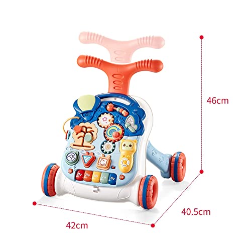 Q-FQRM Lauflernwagen für Babys |Multifunktionale Lauflernhilfe mit Licht, Musik und Spielen,Höhenverstellbar, Abnehmbare Baby Walker für 9-36 Monate - Image 4