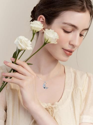 Dorunmo Mother's Day Gifts Personalized Photo Projection Necklace Sterling Silver Heart/Celtic Knot/Infinity/Butterfly/Dragonfly/Sunflower Pendant Necklace Jewelry Romantic Gifts for Women3