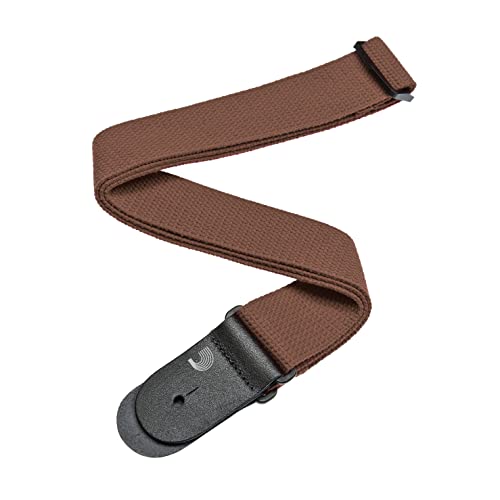Planet Waves 50CT04 Planet Lock Sangle de guitare en coton Marron - Les Beatles, Paul McCartney, John Lennon, RIngo Starr, George Harrison Planet Waves 50CT04 Planet Lock Sangle de guitare en coton Marron