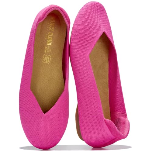 Image of Project Cloud Womens Flats Memory Foam Ballet Flats for Women (Prospect) | Memory Foam Insole and Lightweight Design - Non-Slip Sole Comfortable and Durable Womens Flats for All Occasions
