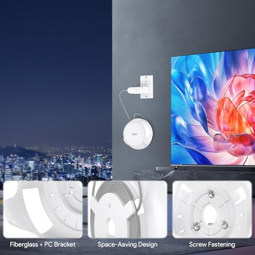 Image of XLTTYWL Wall Mount for TP-Link Deco BE23 /25 WiFi 7 (White, 1 Pack) | Fits Deco BE23 / BE25 / BE3600 / BE5000, Durable ABS+PC, Space & Cable Management, Secure & Stylish Design for Home / Office