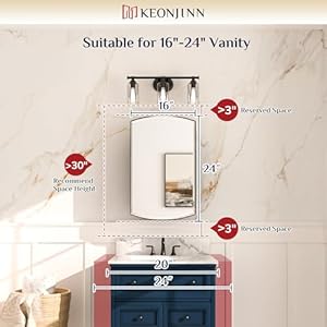 Keonjinn 16” x 26” Medicine Cabinet Mirror, Surface Mount or Recessed Oval Medicine Cabinet with Beveled Mirror, Arched Bathroom Mirror with Storage, Black Metal Framed Mirrored Medicine Cabinet Keonjinn 16 x 26 Medicine Cabinet Mirror Surface Mount or Recessed Oval Medicine Cabinet with Beveled Mirror Arched Bathroom Mirror with Storage Black Metal Framed Mirrored Medicine Cabinet