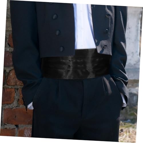 Adjustable Tuxedo Cummerbund Silk Self-tie Bow Tie for Men for Formal Events4