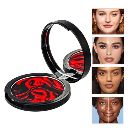 Oil Control Face Pressed Powder Pore-minimizing Makeup Primer for All Skin Tones, Matte Finish, Pre-makeup Base and Setting Jelly Translucent Pressed Powder