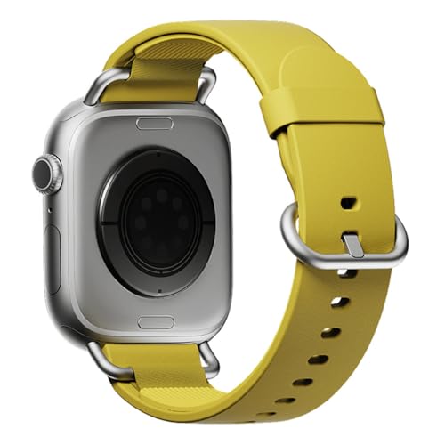 Image of DailyObjects Ellipse Leather Watch Strap Compatible with Apple Watch Series 11 /10 (42mm) | Series 9 /8 /7 41mm, SE3 /SE2 /SE /6 /5 /4 (40mm) | Series 3 38mm -Watch Not Included