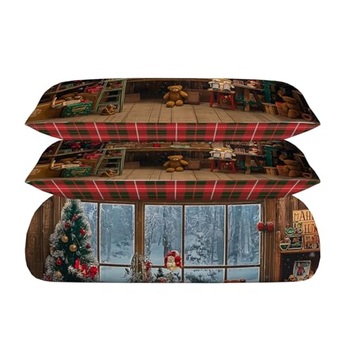 Funda nórdica reversible doble de Toy Store para Navidad 7