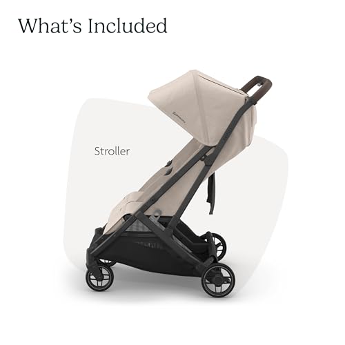 Image of UPPAbaby Minu Duo Side-by-Side Double Stroller - Lightweight + Compact Design for Travel - Easy Fold- from Birth to Toddler - Independent Recline -Ada (Sandstone /Carbon Frame /Chestnut Leather)