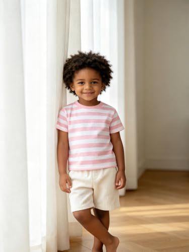 Image of Magic Park 6M-14Y Kid Striped T-Shirt Boys Cotton Tee Basic Top