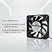 for 6010 60x60x10mm DC Brushless Cooling Fan 12V 0.13A / 24V 0.10A Dual Ball Bearing Low Noise Industrial Ventilation(24V 5000RPM)