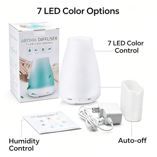 Difusor aromático eléctrico Buyter 100ml con luz LED miniatura 5