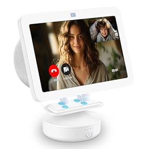 PlusAcc Battery Base for Show 8 (3rd Gen) – 10000 mAh Portable Charger Stand Holder, Tilt Function, Adjustable Charging Dock Station Compatible with iPhone Models & Show 8 3rd Generation (Whie)