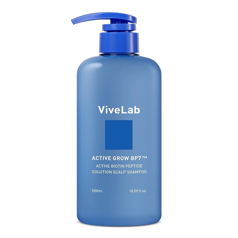ViveLab Hair Strengthening Biotin Shampoo with Peptides - Anti-Thinning, Moisturizing & Volumizing Formula for Healthy Hair Growth, Clinically Tested Sulfate-Free Scalp Care for Men & Women