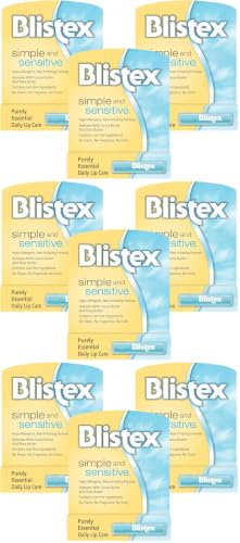 Blistex Simple & Sensitive Lip Balm, 0.15 Ounce Tube – Hypo-Allergenic Unflavored Lip Balm, Gentle Lip Moisturizer For Dry Lips, Contains Shea & Cocoa Butter image 4