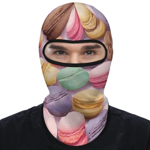Balaclava Mask for Men Balaclava Ski Mask Macaron Biscuit Flavored Winter Face Mask Face Cover for Cycling miniatura 7