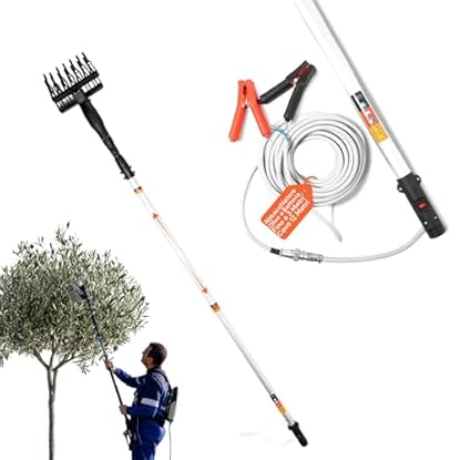 Avilia - Abbacchiatore Olive a Batteria 400W con Asta Telescopica Fino a 3 Metri, Scuotitore Olive Elettrico con Rastrello ABS e Cavo da 12 Metri per Raccolta Veloce e Sicura: vedi il prezzo e le caratteristiche Foto di Avilia - Abbacchiatore Olive a Batteria 400W con Asta Telescopica Fino a 3 Metri, Scuotitore Olive Elettrico con Rastrello ABS e Cavo da 12 Metri per Raccolta Veloce e Sicura
