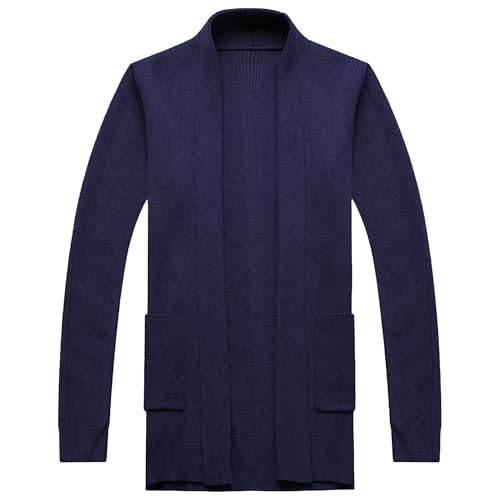 Men's Soft Open Front Cardigan Sweater Shawl Collar Open Front Cardigan Shawl Collar Open Front Knit Sweater