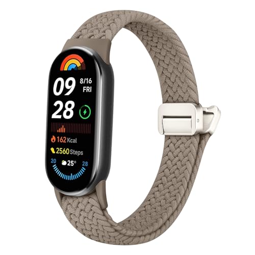 �R���p�`�u�� Xiaomi Smart Band 10/9/8 �����o���h mi band 9 �ւ��o���h mi strap 8 �����x���g�}�O�l�b�g �i�C���� �ȕ҂ݍ��� �f�� �ϋv�� �e�͐� �L�k�� �_� �h�� �y�� �T�C�Y���߉\�����Y ���f�B�[�X
