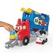MEGA BLOKS First Builders Toddler Blocks Toy Set, Build & Race Rig with 16 Pieces, Sounds and Storage, Red, Ages 1+ Years