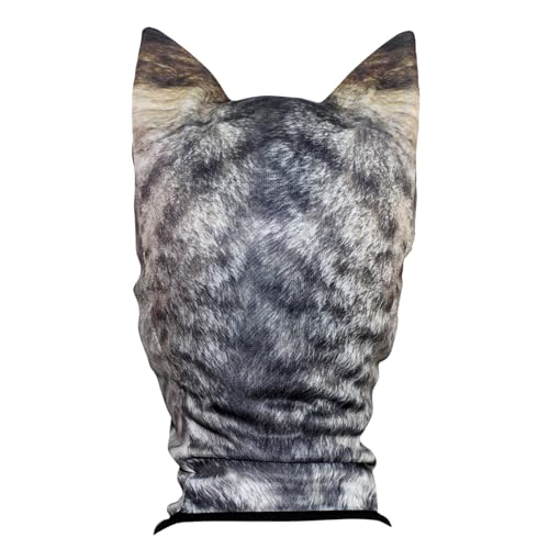 Image of WTACTFUL 3D Animal Ears Balaclava, Breathable Face Mask for Halloween