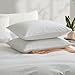 100% Washed Cotton Duvet Cover Queen Size, White Linen Like Breathable Natural Bedding Set (No Comforter), 90x90 Inches