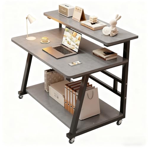 JTKXM�f�X�N �� �׋��f�X�N ���ʃt�b�N�t�� �V�K�[�h ���I ���[�����Ղ� �R���p�N�g �Z�b�g ���B���e�[�W�� �ؐ� �ƒ�p �I�t�B�X �p�\�R�� �Q�� ���r���O ��50cm ����60-75-90CM �D�F ���� ���C�ރJ���[ �A�p�[�g(Gray B,