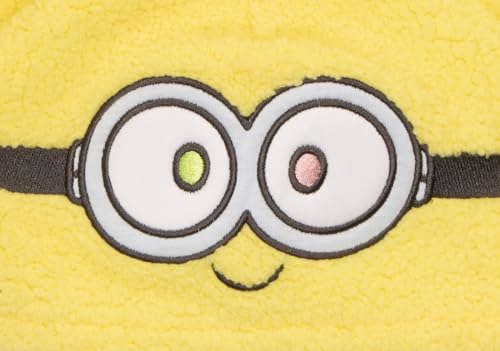 Despicable Me Boys Pullover Hoodie with Minions Graphic Print Sherpa Cosplay Hooded Zip-Up Sweatshirt for Kids and Toddlers3