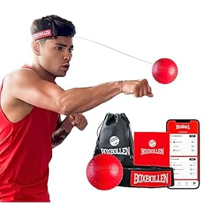 BoxbollenÂ® Boxing Reflex Ball â Celebrity-Endorsed Reaction Trainer | App-Connected Punch Counter | Fun Fitness for All Ages | Improve Coordination & Agility | Ideal Gift for Home Workouts