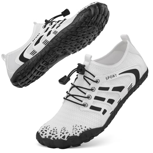 Barefoot Water Shoes Women Men Adult Hiking Swim Beach River Pool Hike Guarding Shoes Aqua Socks Protective Comfort Wide Toe Box Width Rock Climbing Vacation Outdoor 2025 New