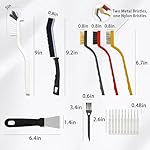 20-Piece Crevice Cleaning Brush Set - Multifunctional Kit with Precision Brushes, Scraper&Shower Cleaner Brush for Car, Kitchen, Bathroom, Grout, Sink, Cup, Teapot, Bottle, Blender, Corners &More - Image 2